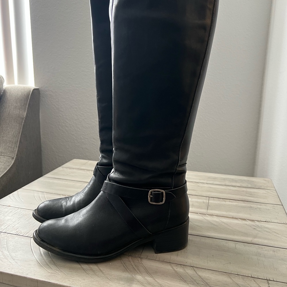 & Other Stories Black Over the Knee Boots